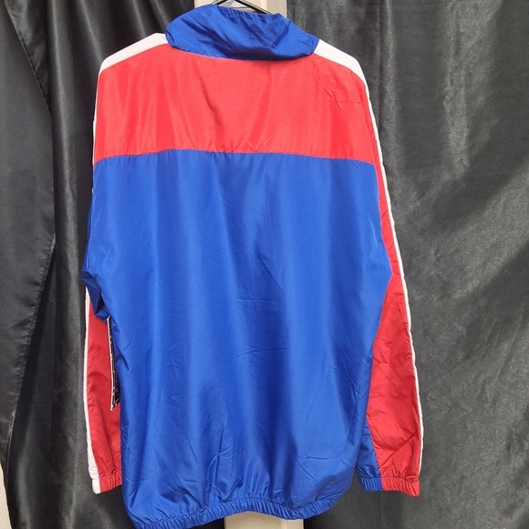 Love Utility Jacket Red and White Colorblock - Picture 7 of 9